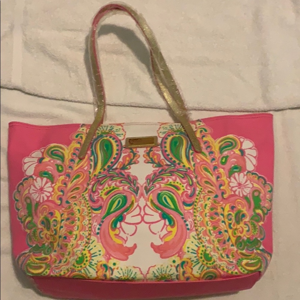Lilly Pulitzer Purse Pink And Green